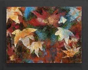 Autumn Riot glasswork by Roger V Thomas